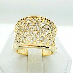 Elegant 18K Gold Filled Ring Size 10